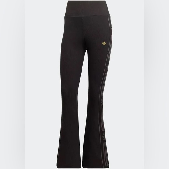 ☾ ADIDAS flare ribbed leggings - Picture 4 of 8